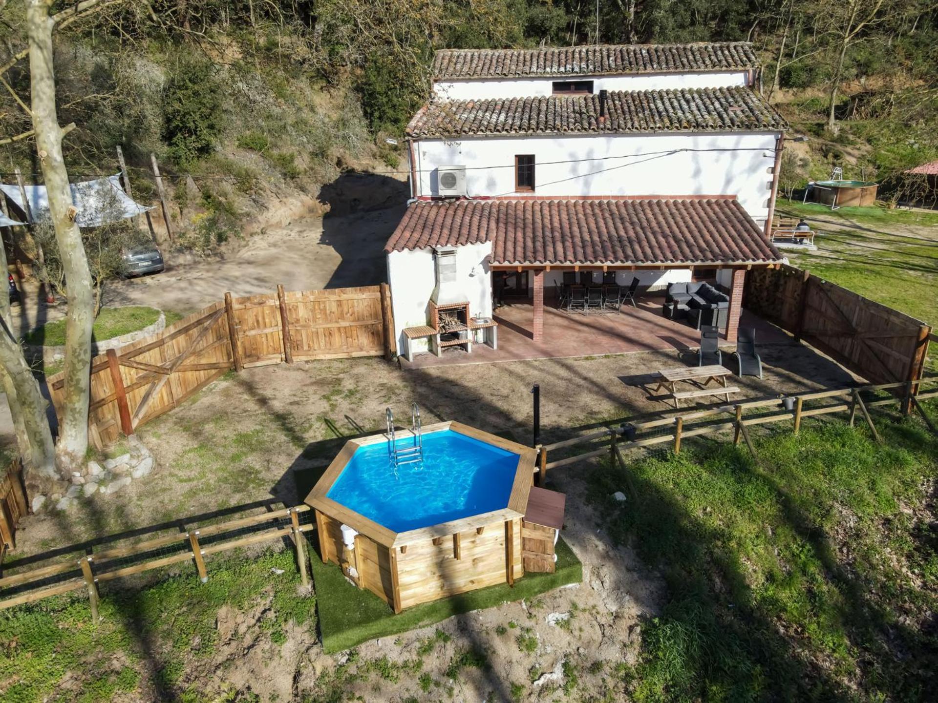 Casa Rural Can Ricos - El Mirador Del Montseny Vallgorguina Luaran gambar