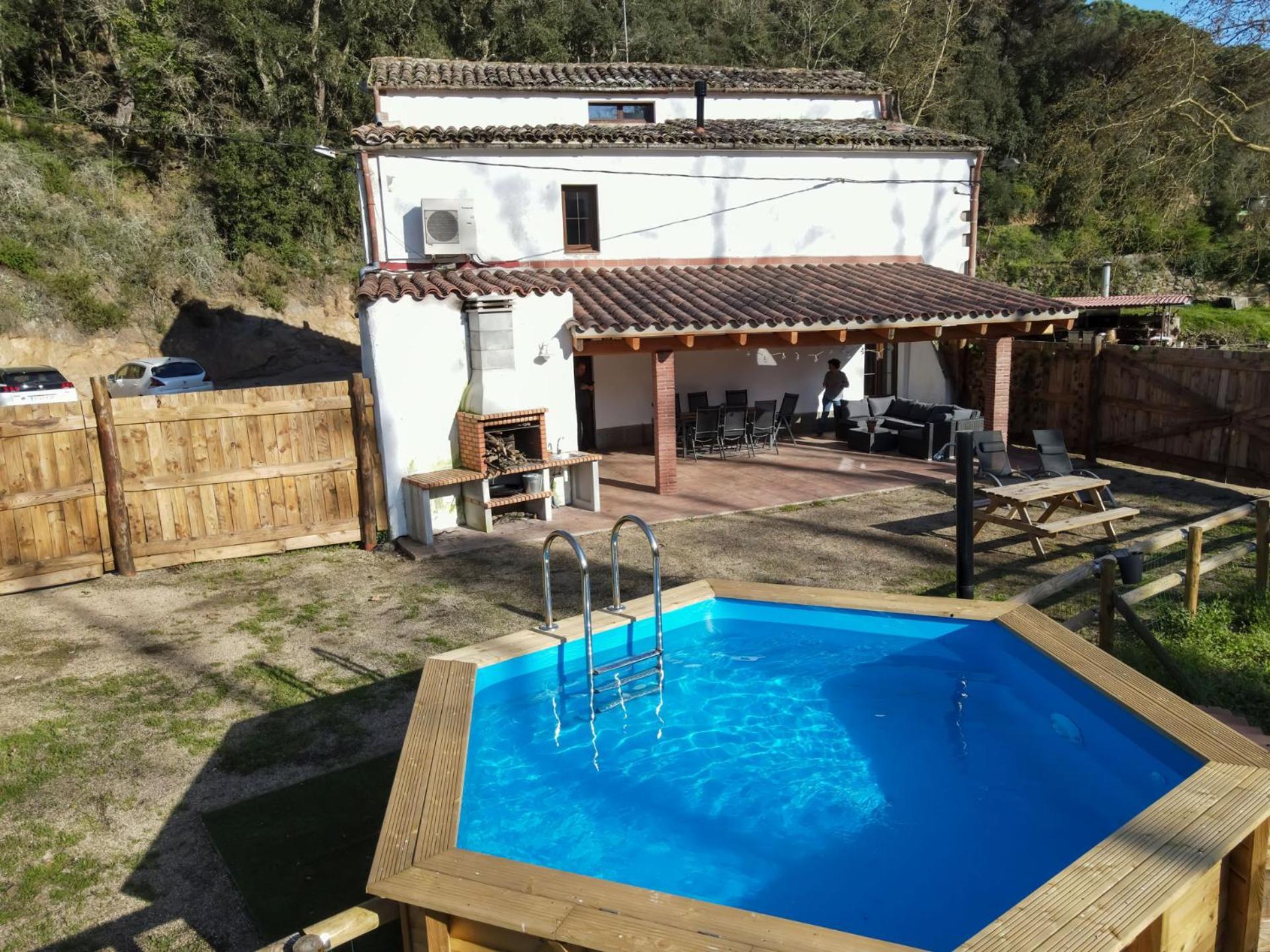 Casa Rural Can Ricos - El Mirador Del Montseny Vallgorguina Luaran gambar