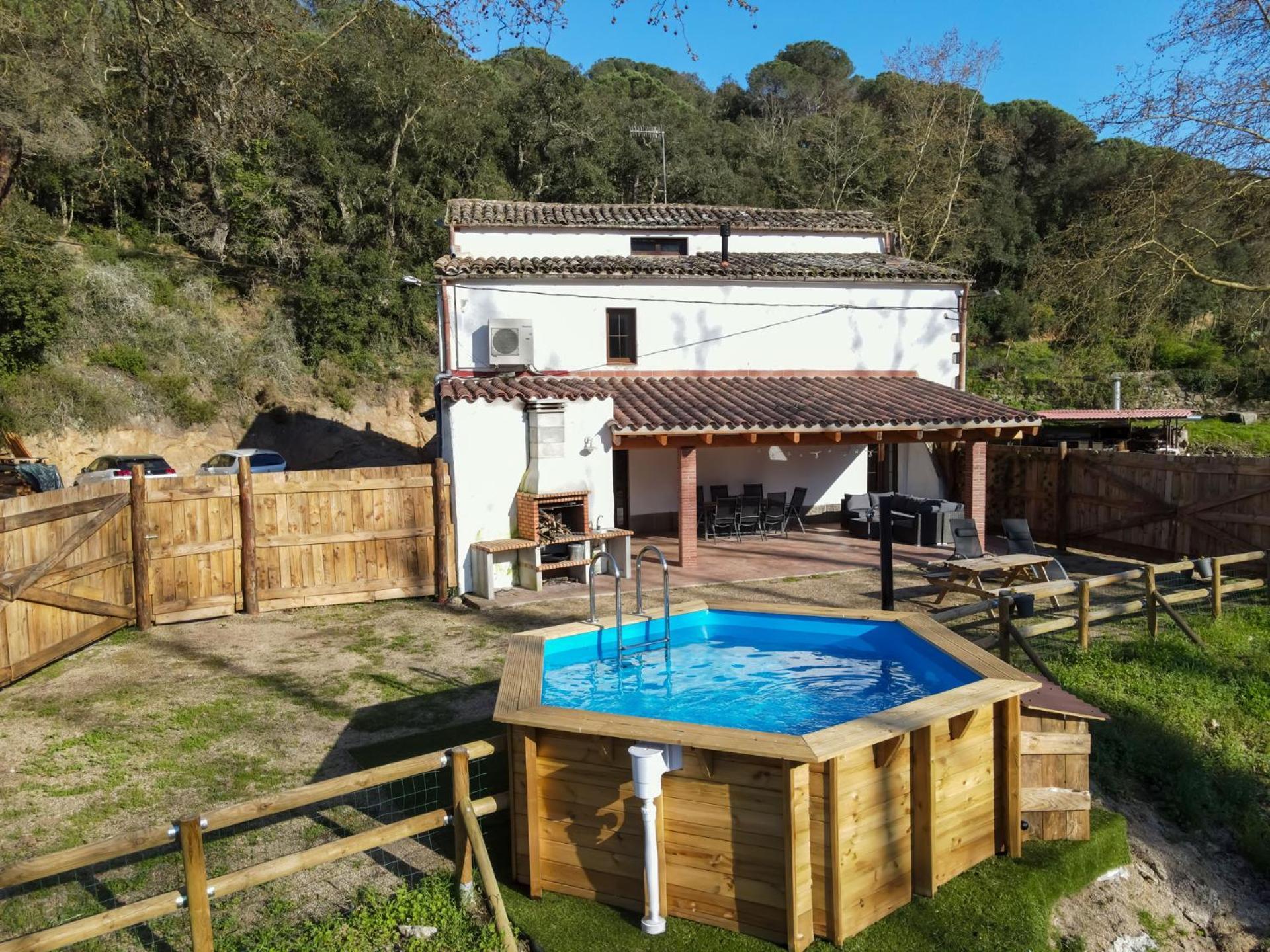 Casa Rural Can Ricos - El Mirador Del Montseny Vallgorguina Luaran gambar